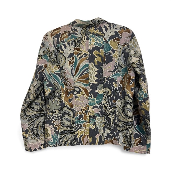Chico's Multicolor Patterned Jean Jacket - Picture 2 of 4